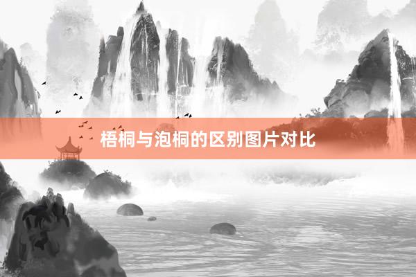 梧桐与泡桐的区别图片对比